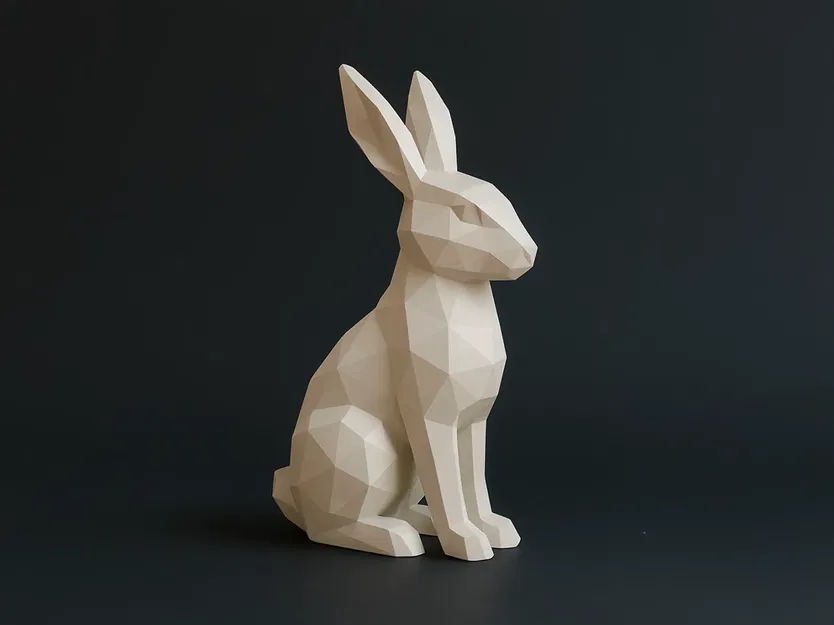 Thỏ Lowpoly Hiện Đại - Image 1
