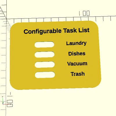 Trình Lập Kế Hoạch Công Việc Nhà Tùy Chỉnh