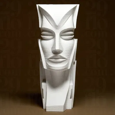 Tượng Đầu Người Hình Khối Học