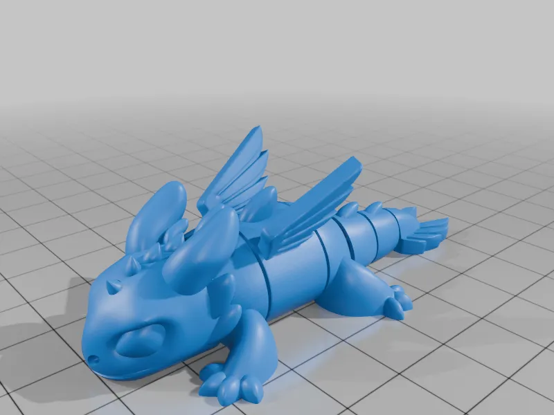 Rồng Night Fury Khớp Nối Dễ Thương Flexi - Image 1