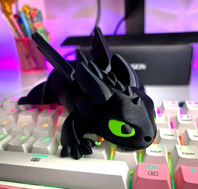 Rồng Night Fury Khớp Nối Dễ Thương Flexi - Image 3