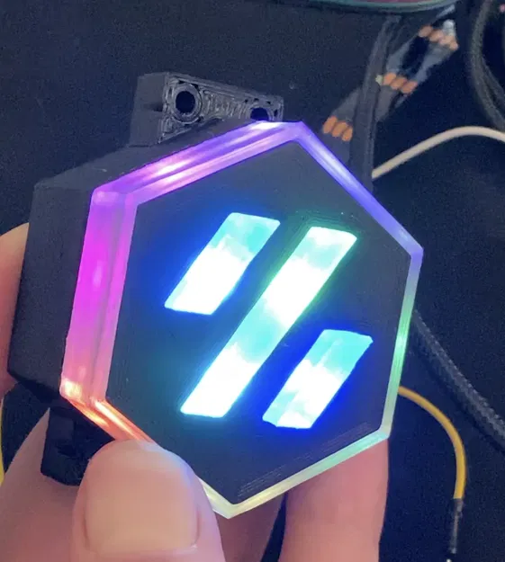 Váy lưới phẳng - Mod logo trung tâm Voron 2.4 sử dụng đèn LED - Image 1