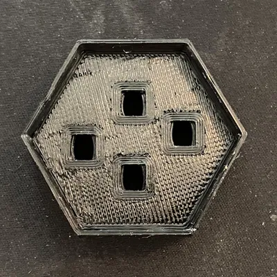 Váy lưới phẳng - Mod logo trung tâm Voron 2.4 sử dụng đèn LED