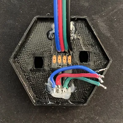 Váy lưới phẳng - Mod logo trung tâm Voron 2.4 sử dụng đèn LED