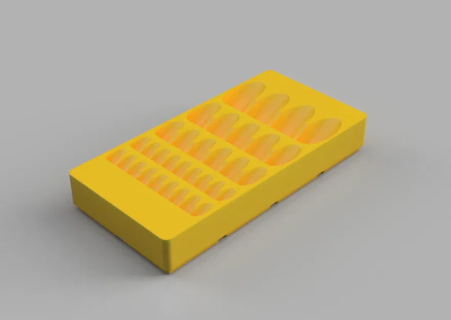 Hộp Đựng End Mill Gridfinity 1/4 + 3/8 + 1/2 + 5/8 - Image 1