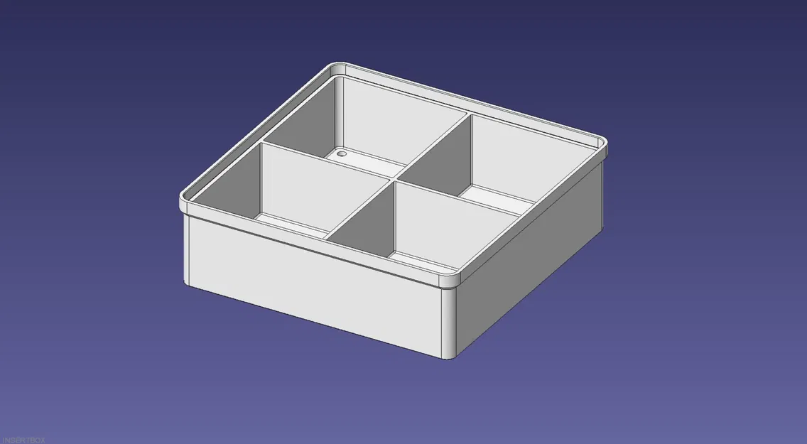 Hộp Nhét Xếp Chồng 2x2, Nửa Chiều Cao, Lưới 2x2 - Image 1