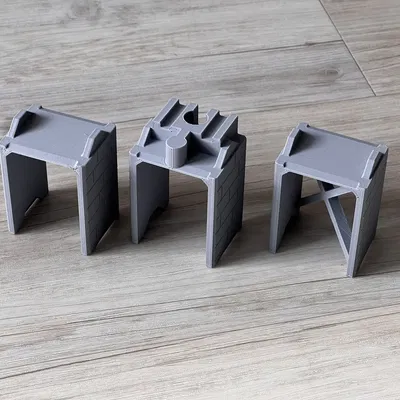 Chân Cầu Cho Đường Ray Xe Lửa Gỗ