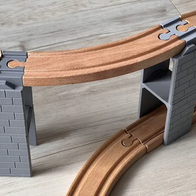 Chân Cầu Cho Đường Ray Xe Lửa Gỗ