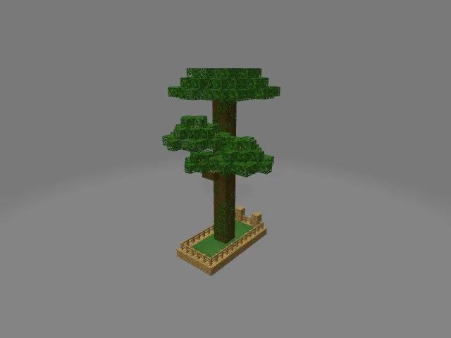 Móc treo tường cây rừng Minecraft - Image 1