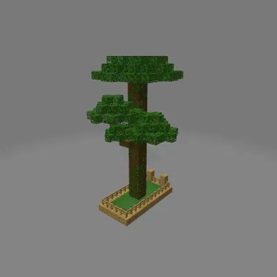 Móc treo tường cây rừng Minecraft