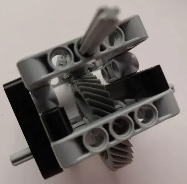 Bánh Răng Xoắn Ốc 45 độ 36t + 12t, Tương thích Lego - Image 2