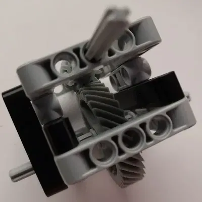 Bánh Răng Xoắn Ốc 45 độ 36t + 12t, Tương thích Lego