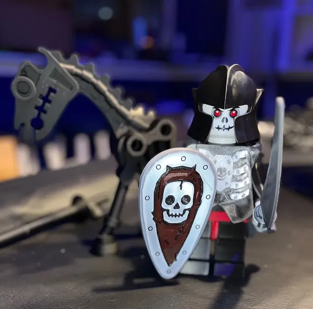 Chiến binh Bộ xương MegaFigure Gạch & Ngựa (Tỷ lệ 5:1) - Image 2