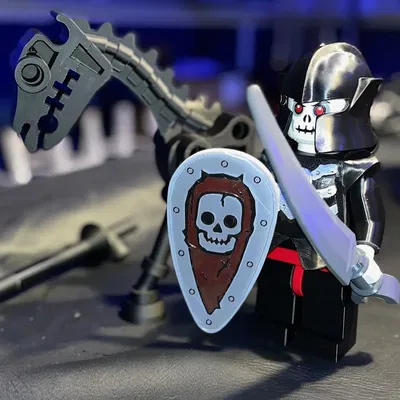 Chiến binh Bộ xương MegaFigure Gạch & Ngựa (Tỷ lệ 5:1)