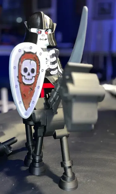 Chiến binh Bộ xương MegaFigure Gạch & Ngựa (Tỷ lệ 5:1) - Image 4