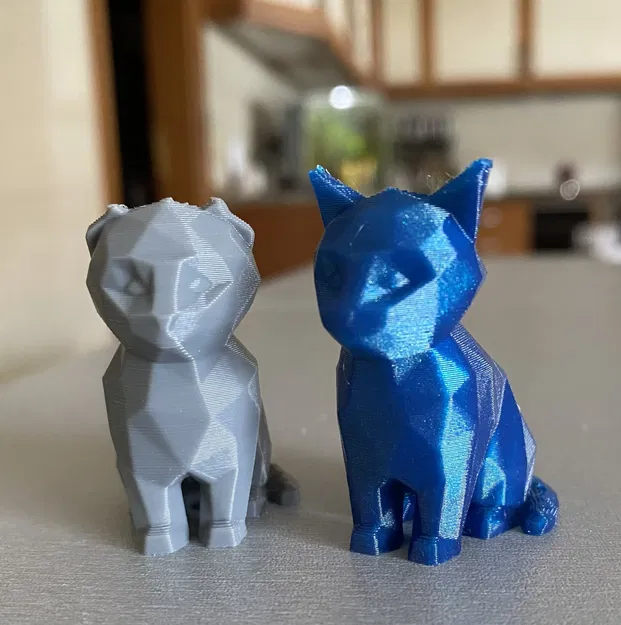 Mô hình mèo Scottish Fold phong cách Low Poly dễ thương - Image 1