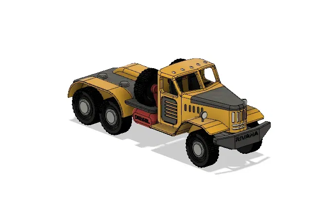 Khung Gầm Xe Tải Zil Màu Vàng - Image 4