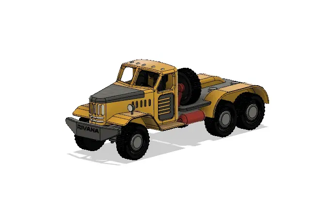 Khung Gầm Xe Tải Zil Màu Vàng - Image 5