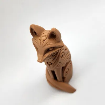 Tượng Cáo Chạm Khắc Gỗ