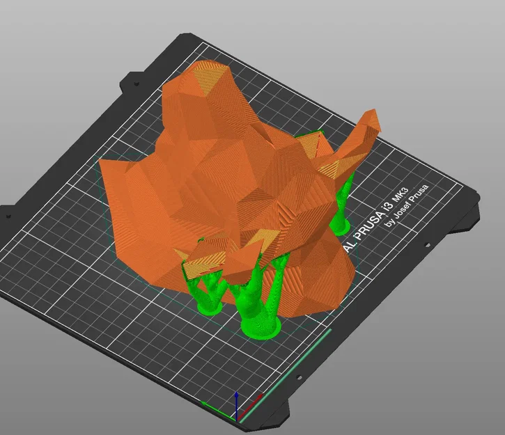 Mô Hình Đầu Bò Low Poly - Image 3