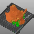 Mô Hình Đầu Bò Low Poly - Thumbnail 3