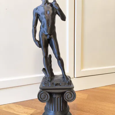 Tượng David của Michelangelo với đế cột Ionic