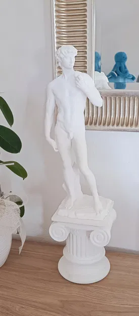 Tượng David của Michelangelo với đế cột Ionic - Image 16