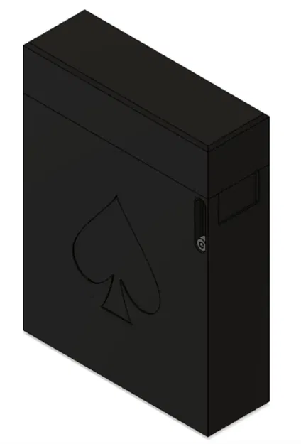 Hộp lưu trữ bài tây có nắp bản lề tiện lợi - Image 2