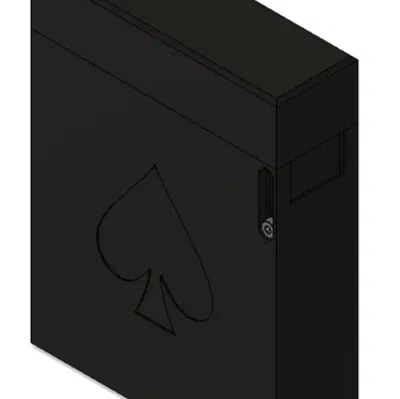 Hộp lưu trữ bài tây có nắp bản lề tiện lợi