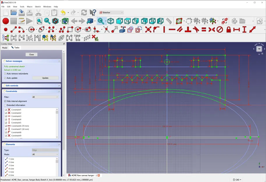 Móc Treo Canvas Thô ACME - Image 2