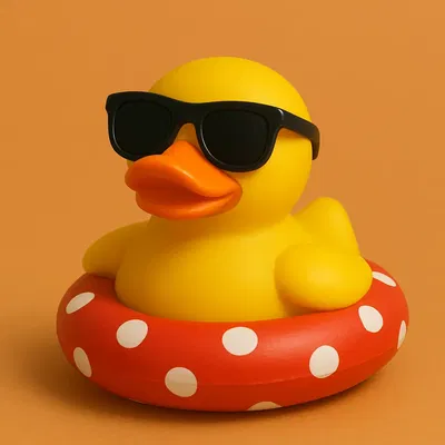 Vịt trong phao bơi