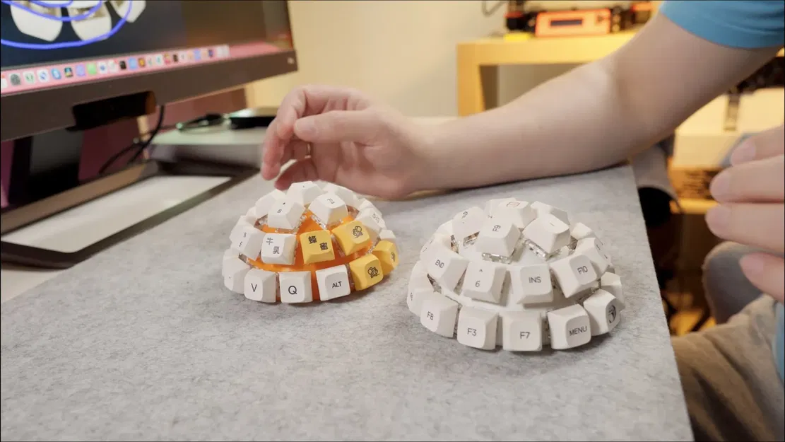 Bàn phím hình cầu và chuột không dây ESP-32 - Image 6