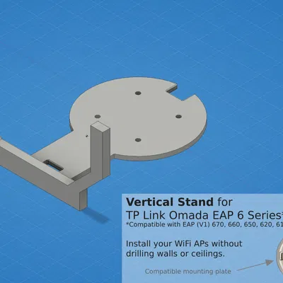 Giá đỡ đứng dọc cho dòng sản phẩm Omada EAP 6 (V1, EAP 670, 660...