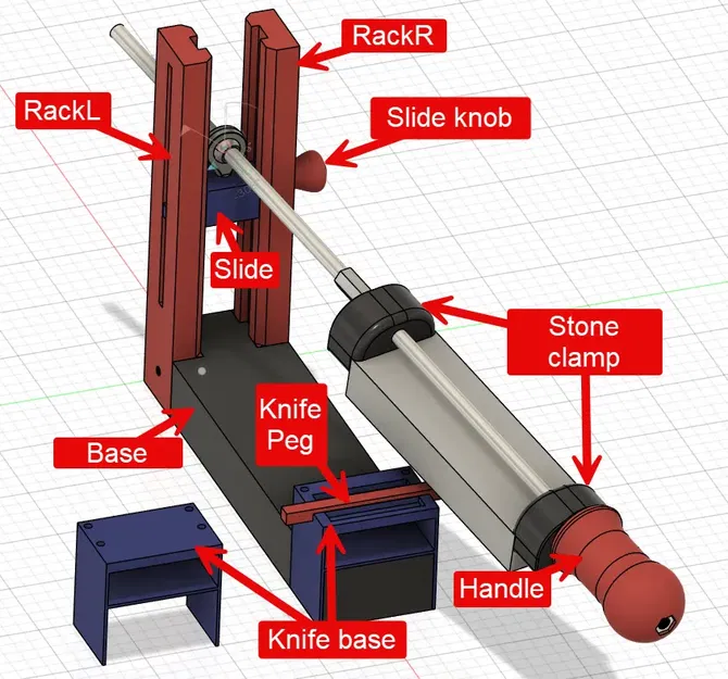 Máy mài dao Dundee V1 cho dao bếp với đá mài 180mm - Image 3