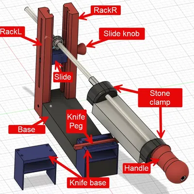 Máy mài dao Dundee V1 cho dao bếp với đá mài 180mm