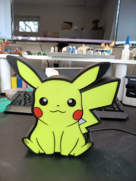 Đèn ngủ Pikachu nhiều màu sắc - Image 1