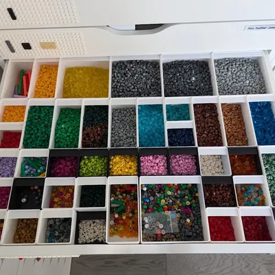 Khay lưu trữ LEGO Brickfinity cho ngăn kéo IKEA ALEX