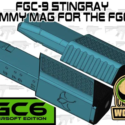 Mô hình đạn giả FGC-9 stingray cho GGB airsoft