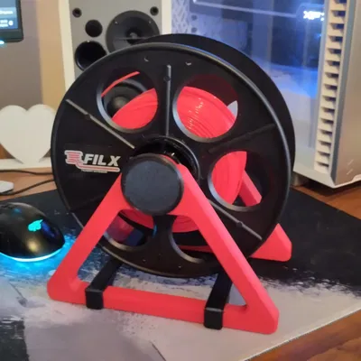 Giá đỡ cuộn filament đơn giản cho máy in 3D trên bàn