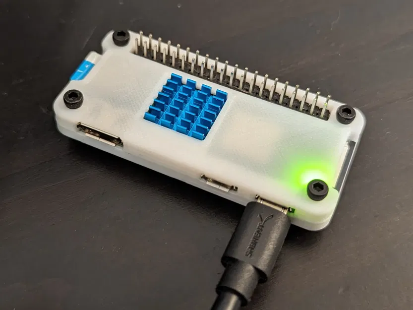 Vỏ Raspberry Pi Zero 2W với tản nhiệt và khe GPIO - Image 1