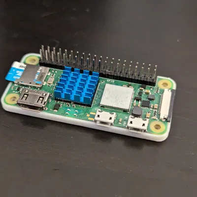 Vỏ Raspberry Pi Zero 2W với tản nhiệt và khe GPIO
