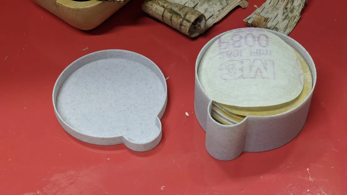 Hộp tròn và nắp cho đĩa đánh bóng 75mm - Image 2