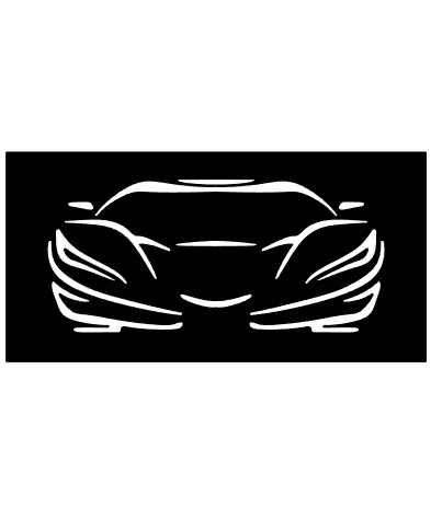 Silhouette của hai siêu xe thể thao với kích thước 120mm x 240mm x... - Image 2