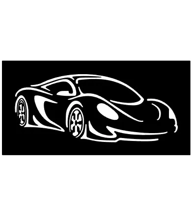 Silhouette của hai siêu xe thể thao với kích thước 120mm x 240mm x... - Image 3