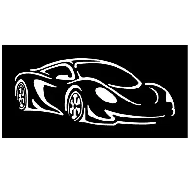 Silhouette của hai siêu xe thể thao với kích thước 120mm x 240mm x...