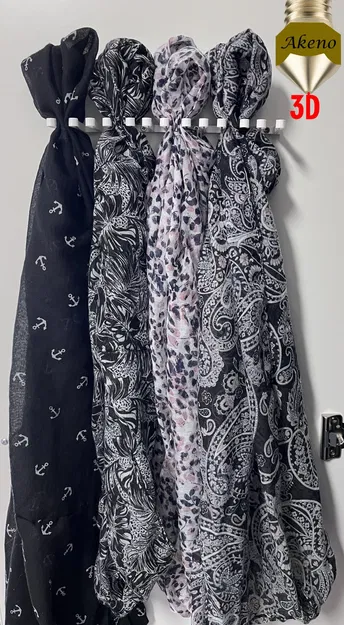 Giá đỡ khăn quàng tiết kiệm không gian cho tủ quần áo - Image 2