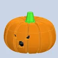 Bánh xe xúc xắc d20 hình bí ngô Jack O'Lantern - Thumbnail 2
