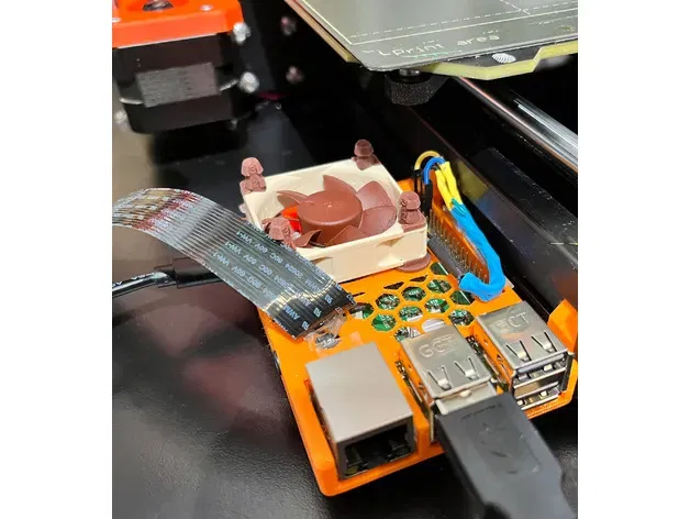 Vỏ máy RPi 3B siêu mỏng với quạt làm mát PWM - Image 2