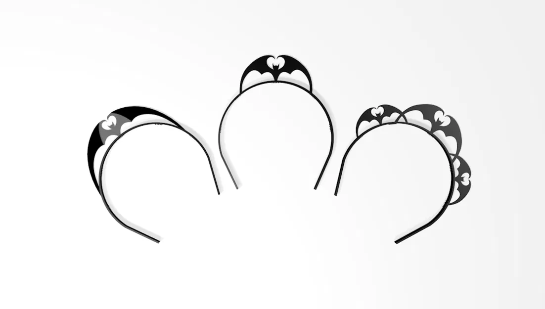 Băng đô dơi kiểu tiara cho Halloween - Image 1