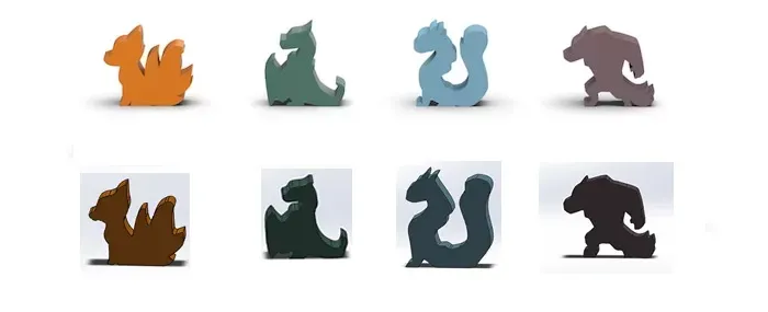 Bộ nhân vật bóng tối cho trò chơi board game Casting Shadows - Image 1